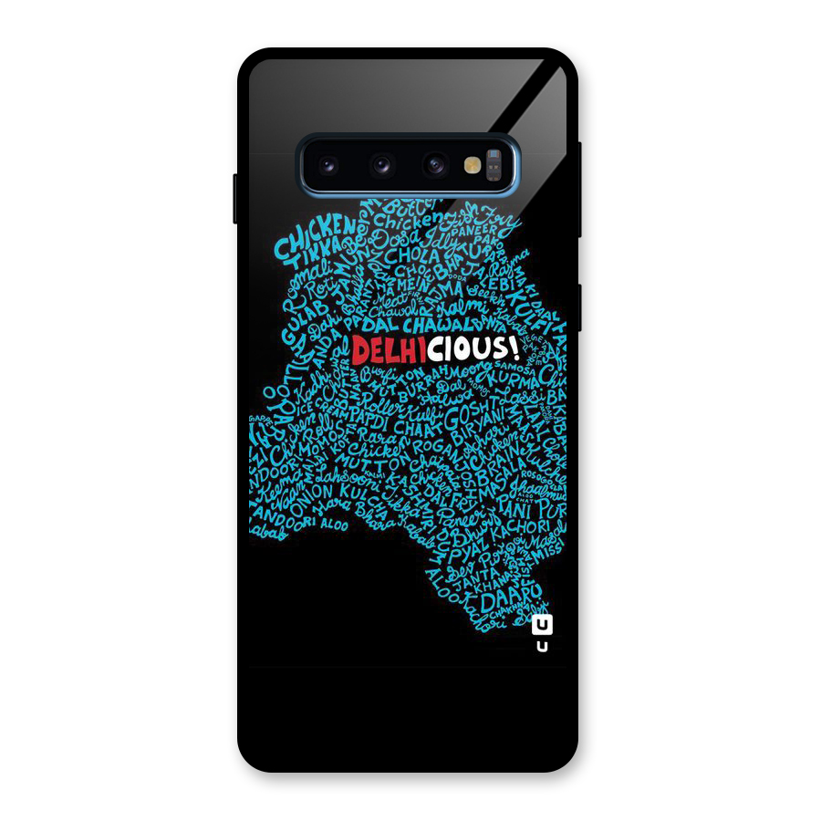 Delhicious Glass Back Case for Galaxy S10