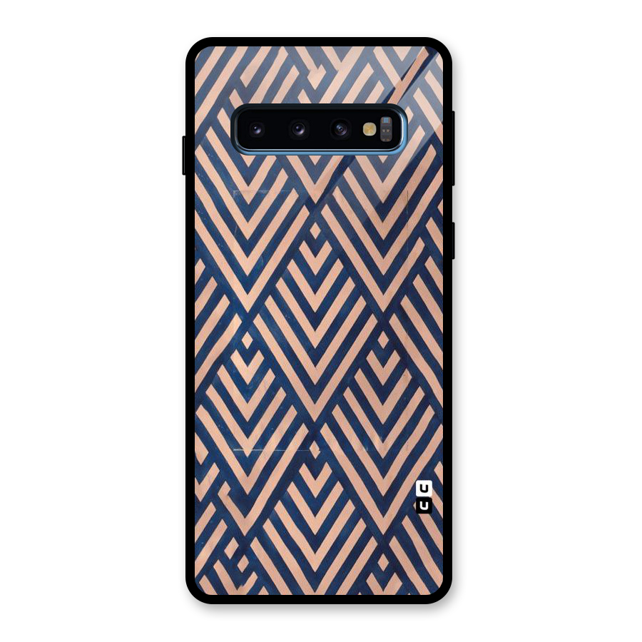 Diamond Blues Glass Back Case for Galaxy S10