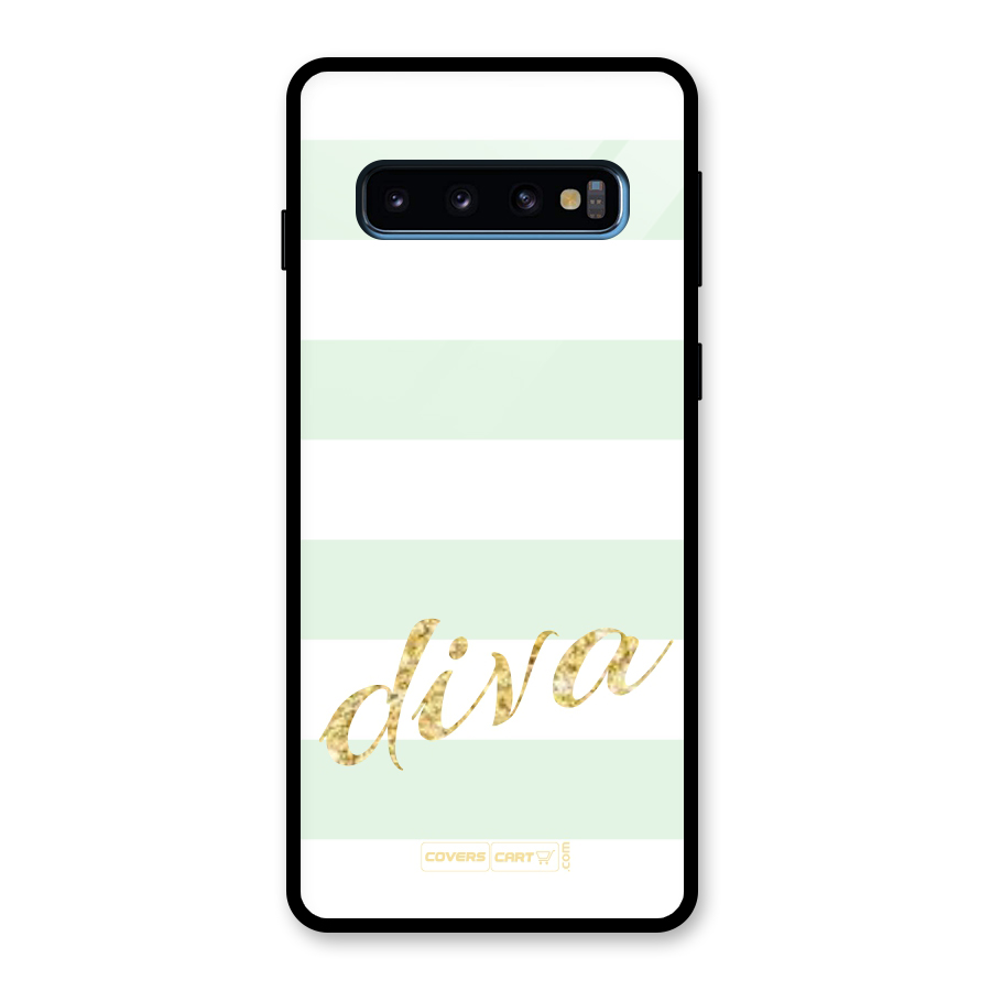 Diva Glass Back Case for Galaxy S10