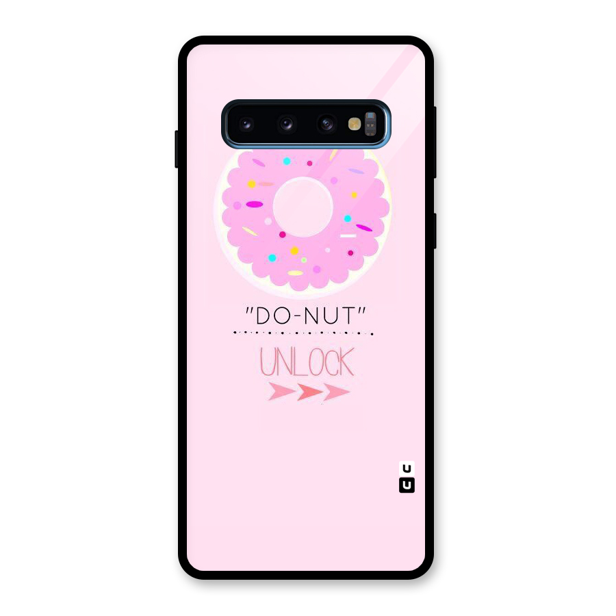 Do-Nut Unlock Glass Back Case for Galaxy S10