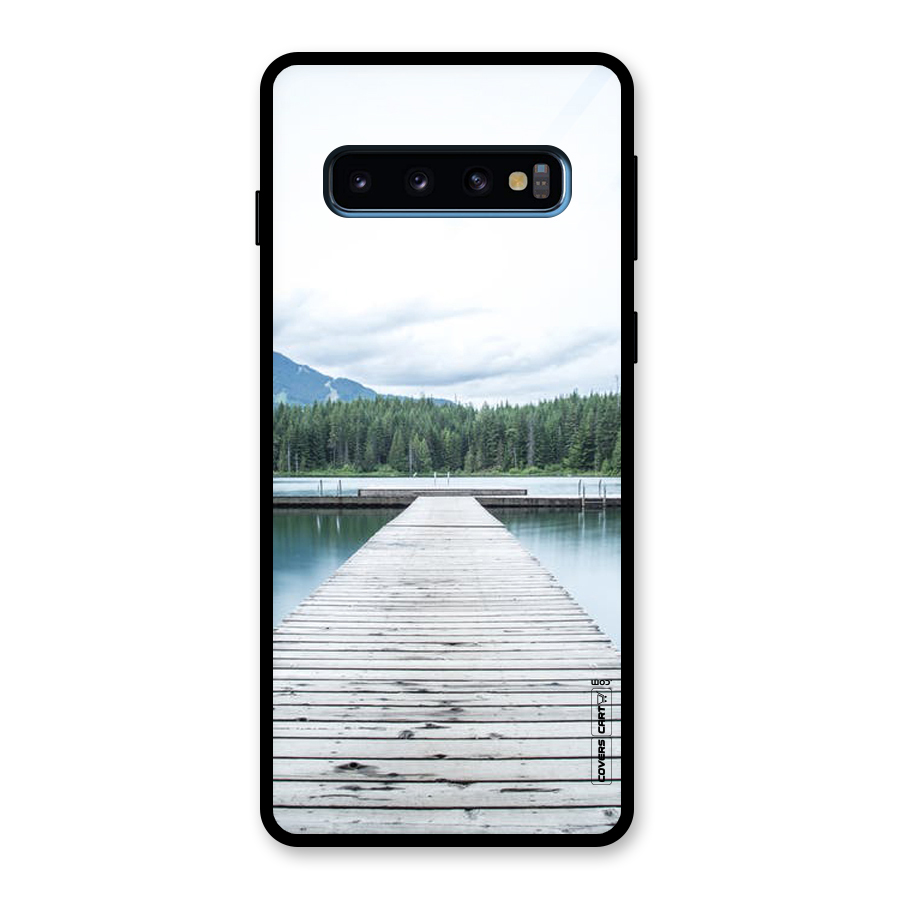 Dock River Glass Back Case for Galaxy S10