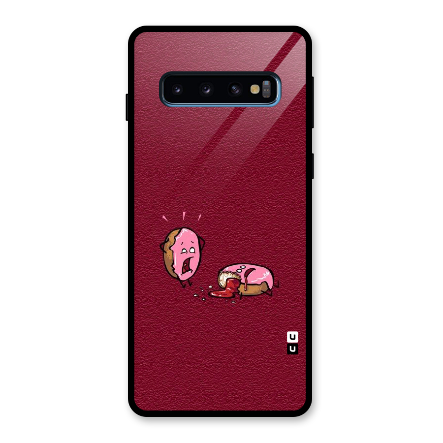 Donut Murder Glass Back Case for Galaxy S10