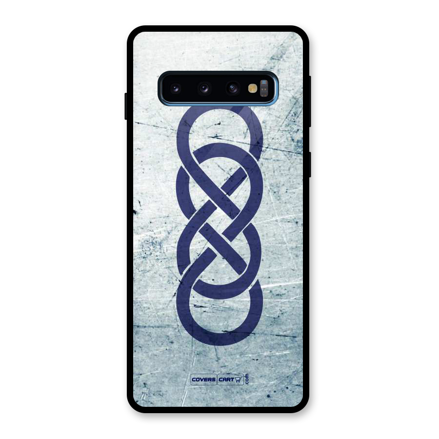 Double Infinity Rough Glass Back Case for Galaxy S10