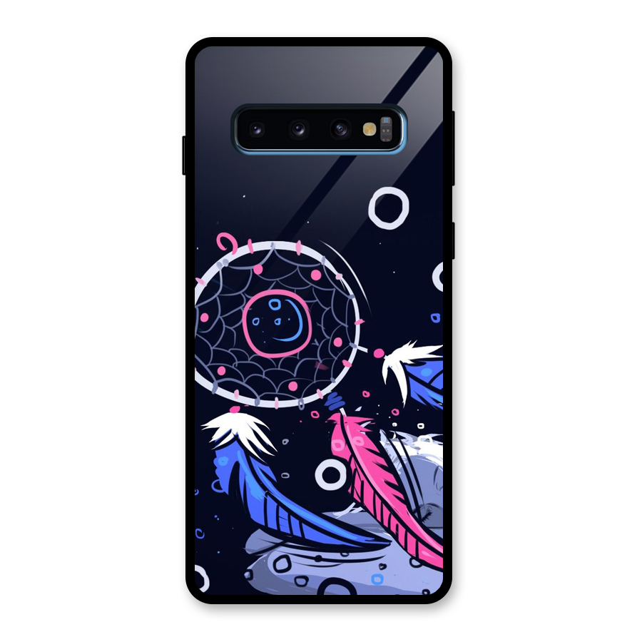 Dream Catcher Minimal Glass Back Case for Galaxy S10