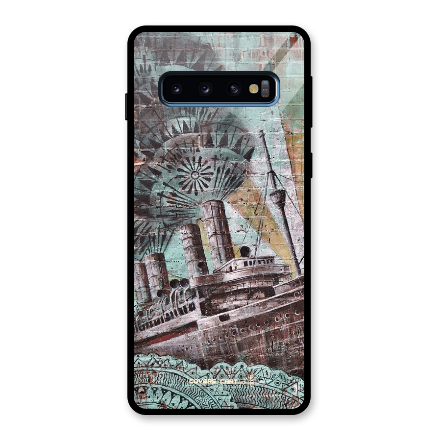 Dream Ship Glass Back Case for Galaxy S10