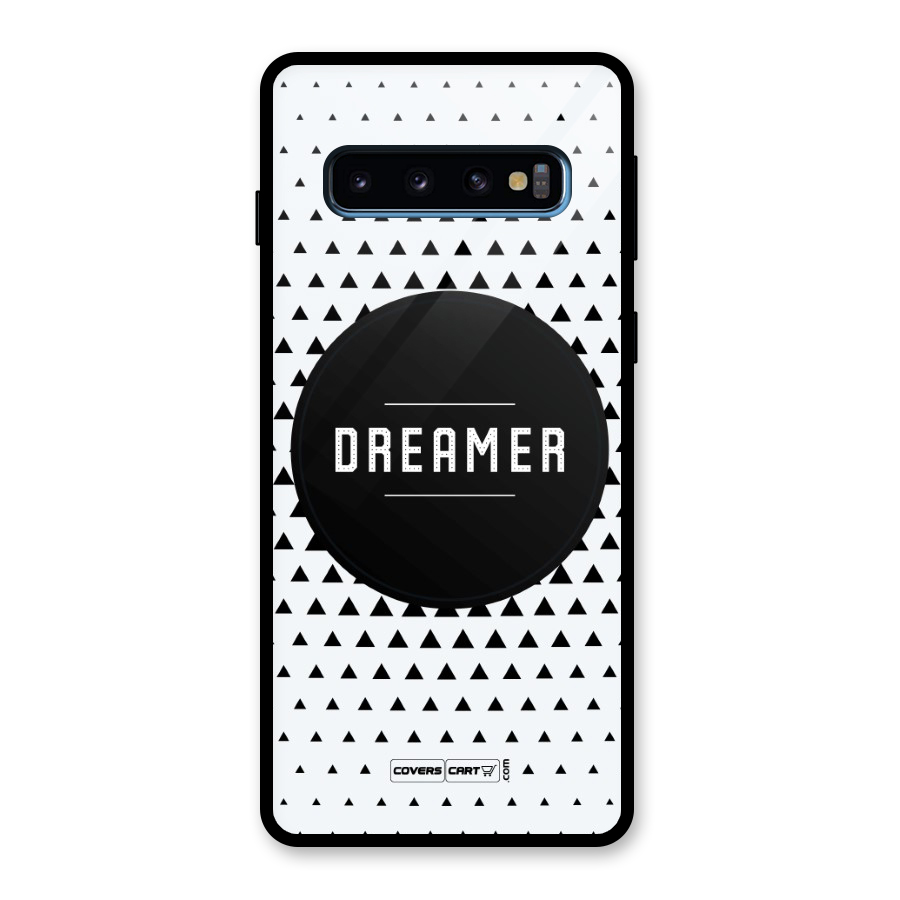 Dreamer Minimalist Glass Back Case for Galaxy S10