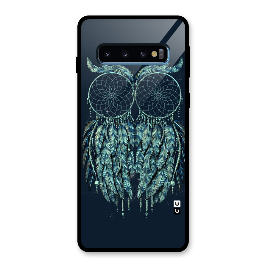 Dreamy Owl Catcher Glass Back Case for Galaxy S10