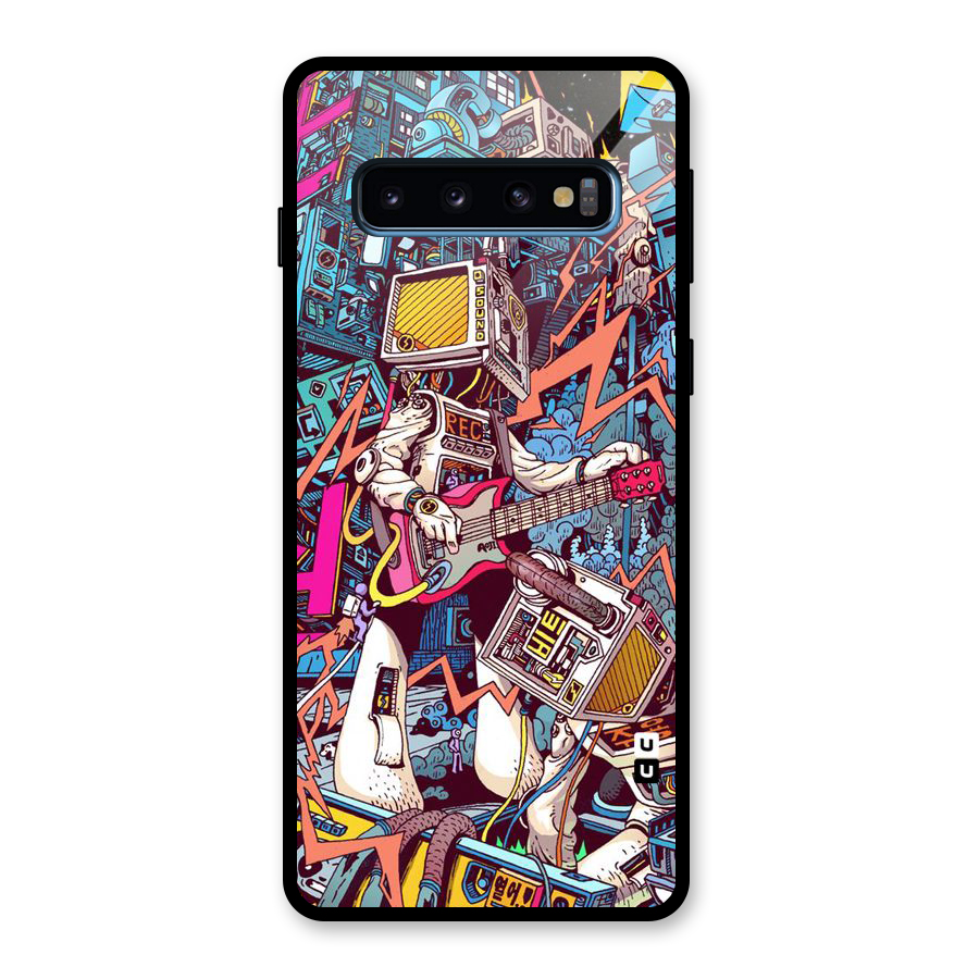 Electric Colors Glass Back Case for Galaxy S10