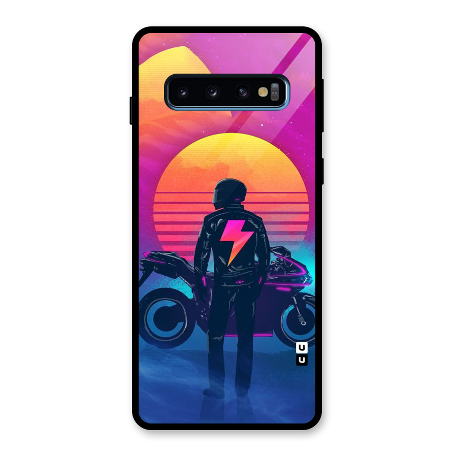 Electric Ride Glass Back Case for Galaxy S10