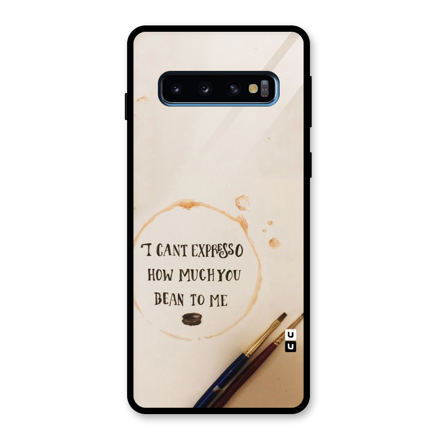 Espresso Bean Glass Back Case for Galaxy S10