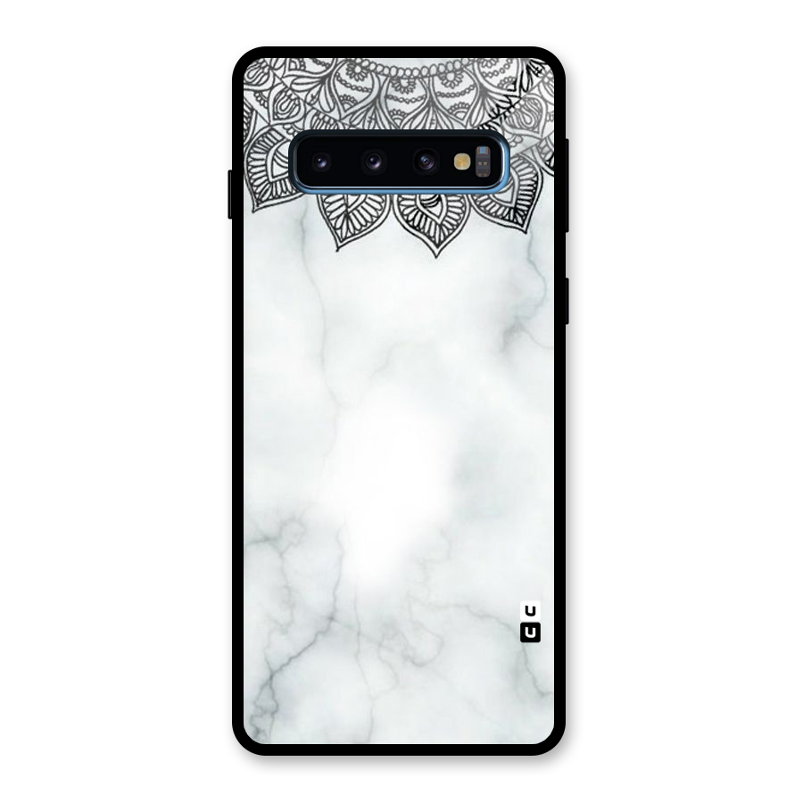Exotic Marble Pattern Glass Back Case for Galaxy S10