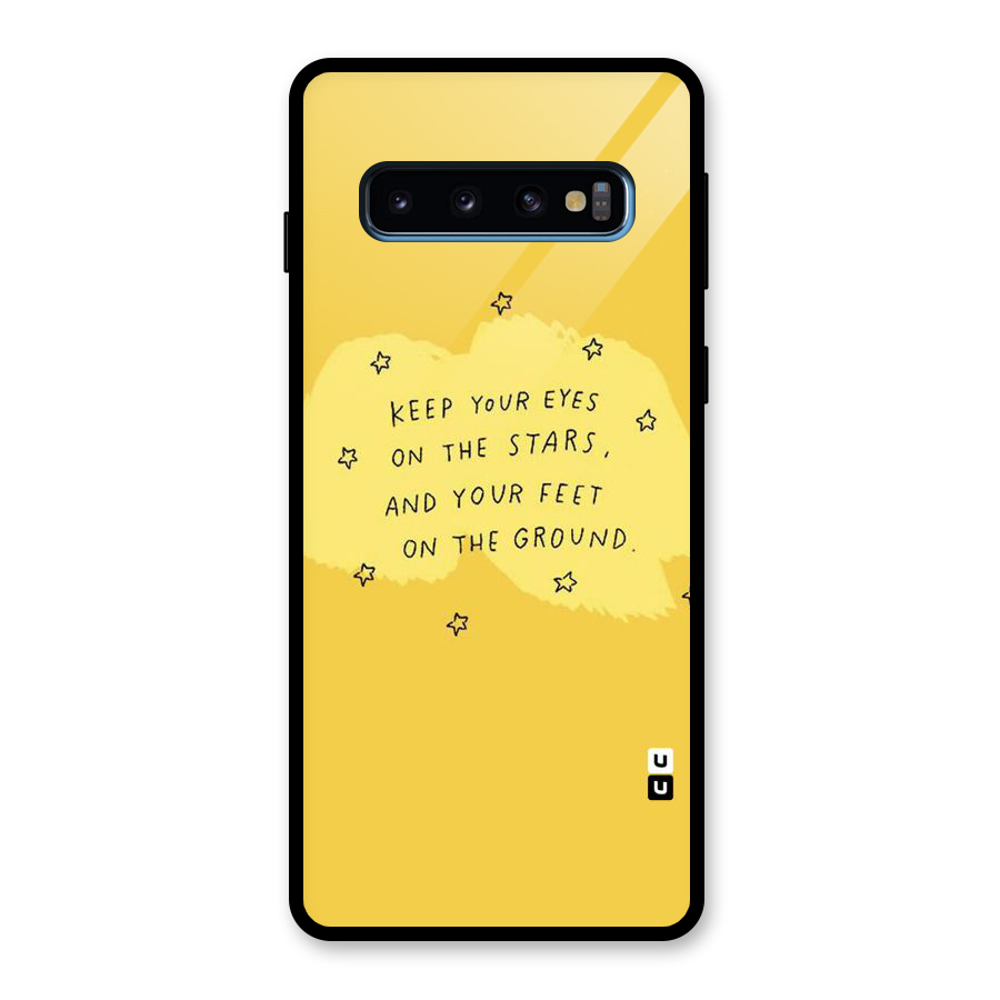 Eyes On Stars Glass Back Case for Galaxy S10