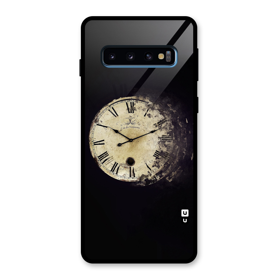 Fading Clock Glass Back Case for Galaxy S10