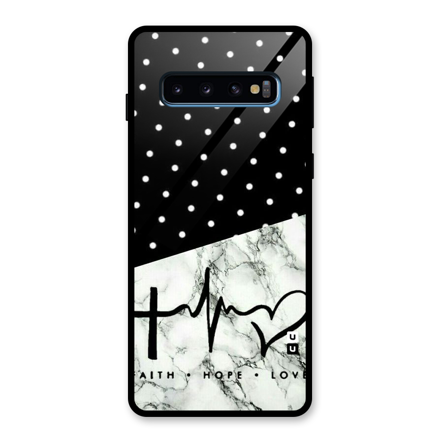 Faith Love Glass Back Case for Galaxy S10