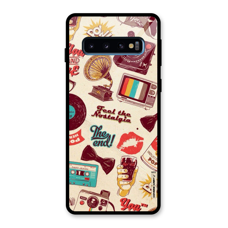 Feel The Nostalgia Glass Back Case for Galaxy S10