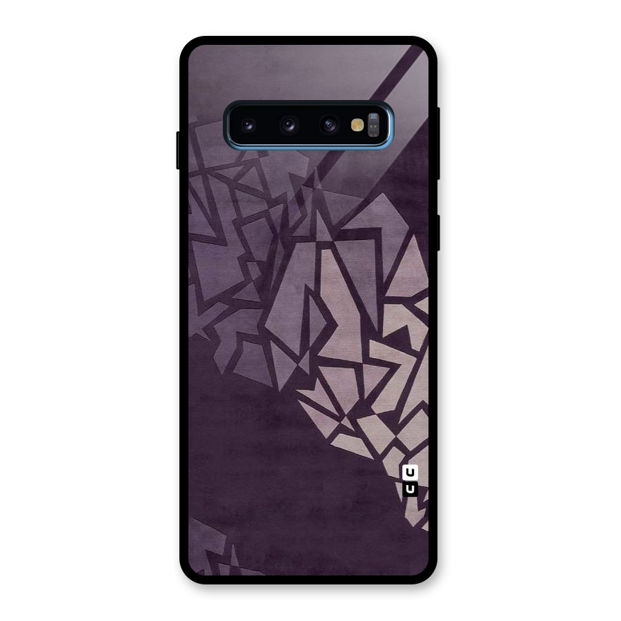 Fine Abstract Glass Back Case for Galaxy S10