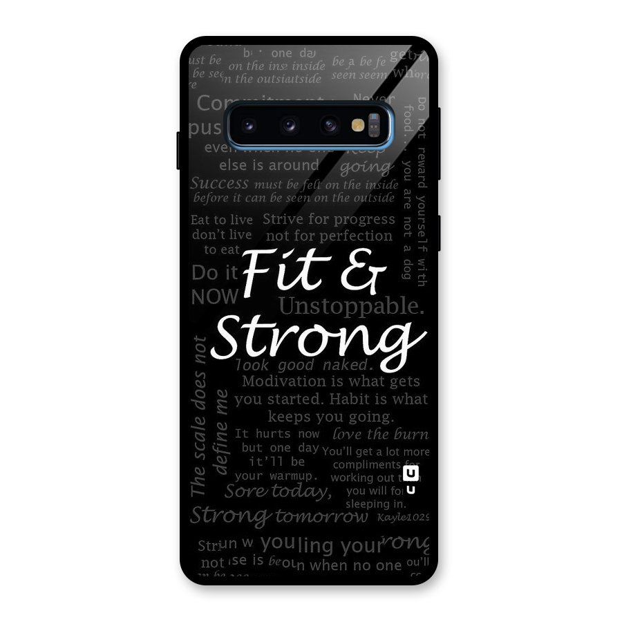 Fit And Strong Glass Back Case for Galaxy S10