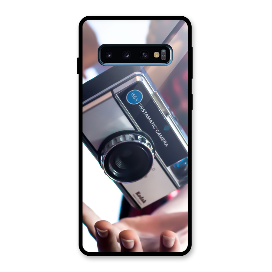 Floating Camera Glass Back Case for Galaxy S10