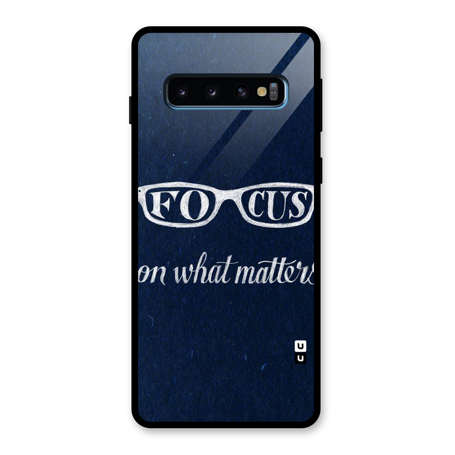 Focus Matters Glass Back Case for Galaxy S10