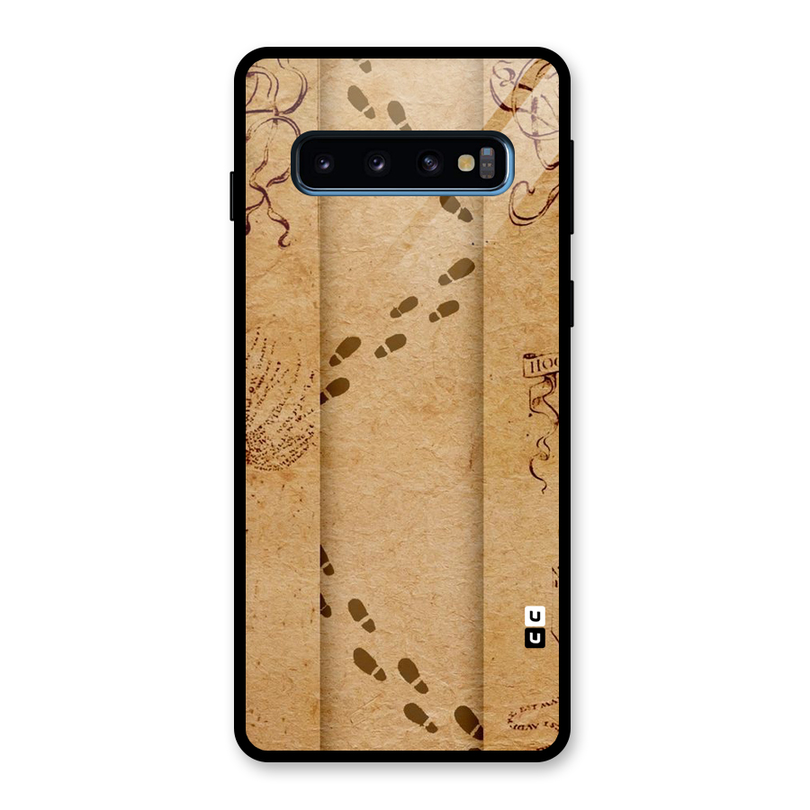Footsteps Glass Back Case for Galaxy S10