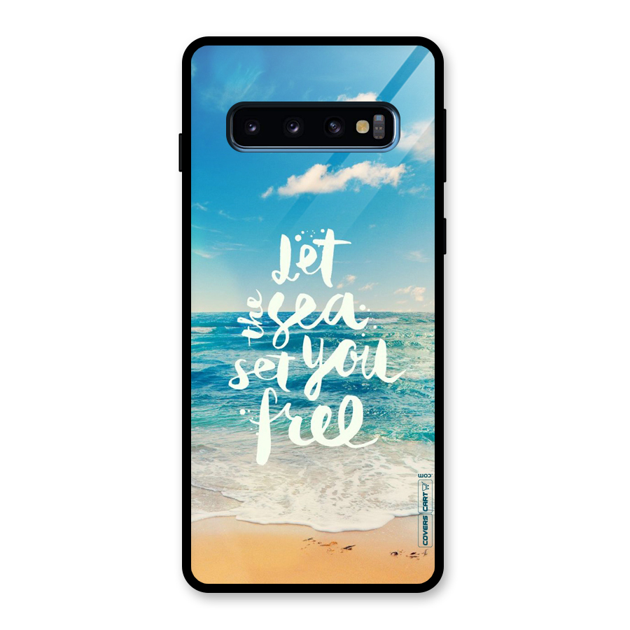 Free Sea Glass Back Case for Galaxy S10
