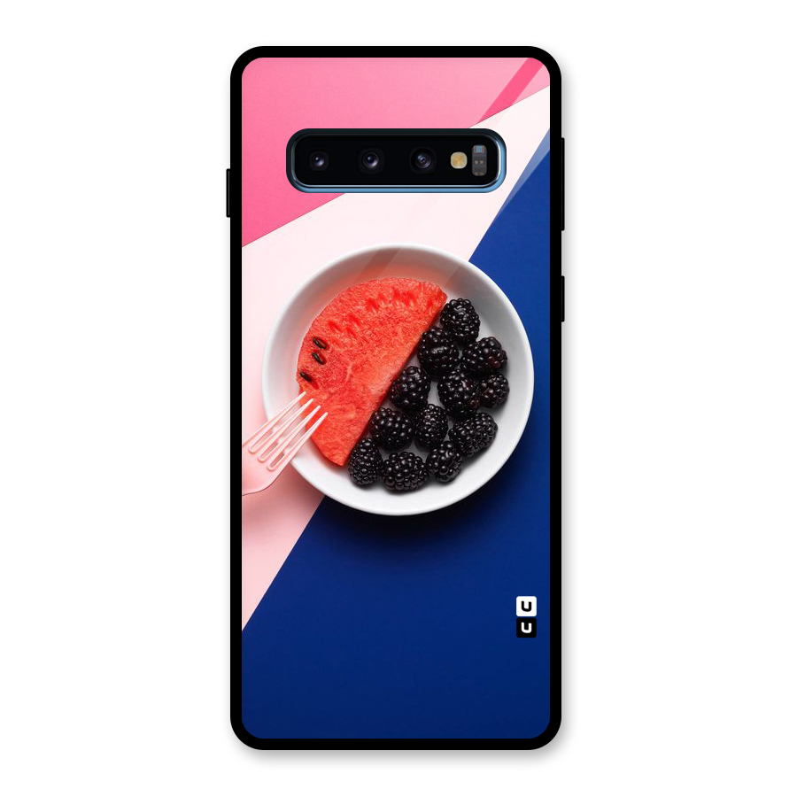 Fresh Fruit Season Glass Back Case for Galaxy S10