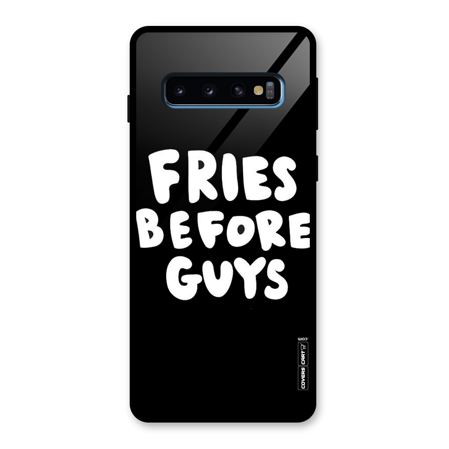 Fries Always Glass Back Case for Galaxy S10