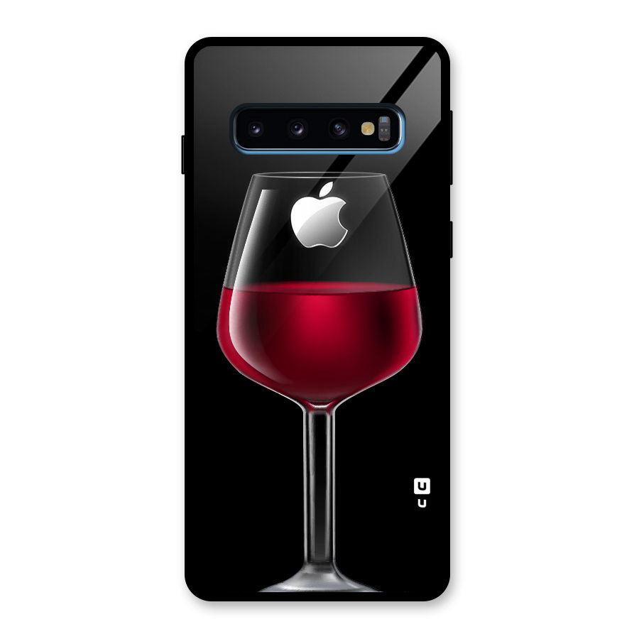 Fruit Printed Design Glass Back Case for Galaxy S10