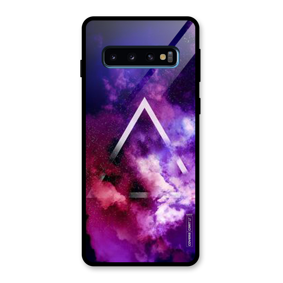 Galaxy Smoke Hues Glass Back Case for Galaxy S10