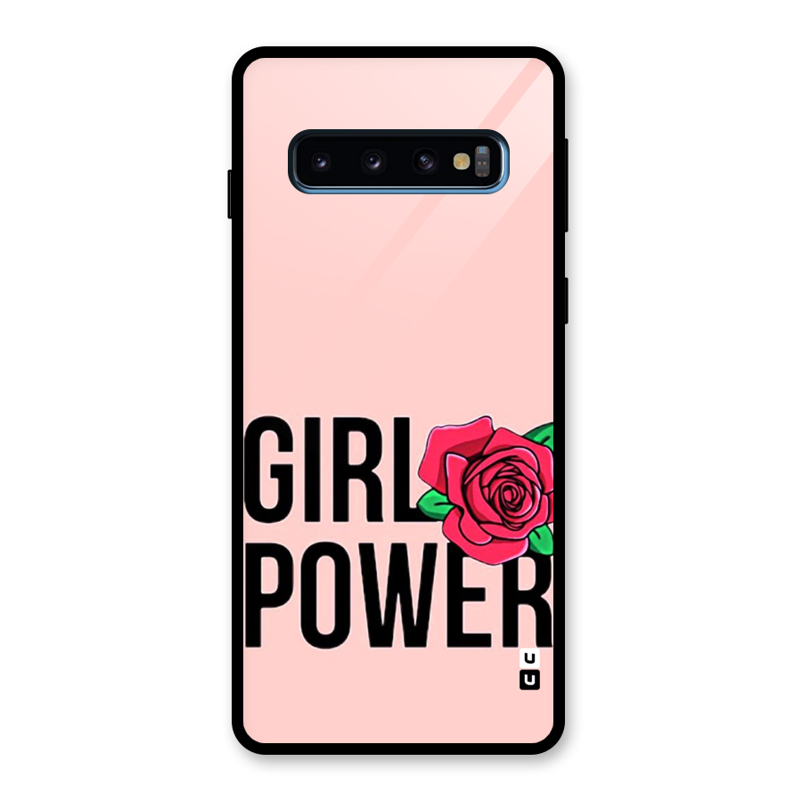 Girl Power Glass Back Case for Galaxy S10