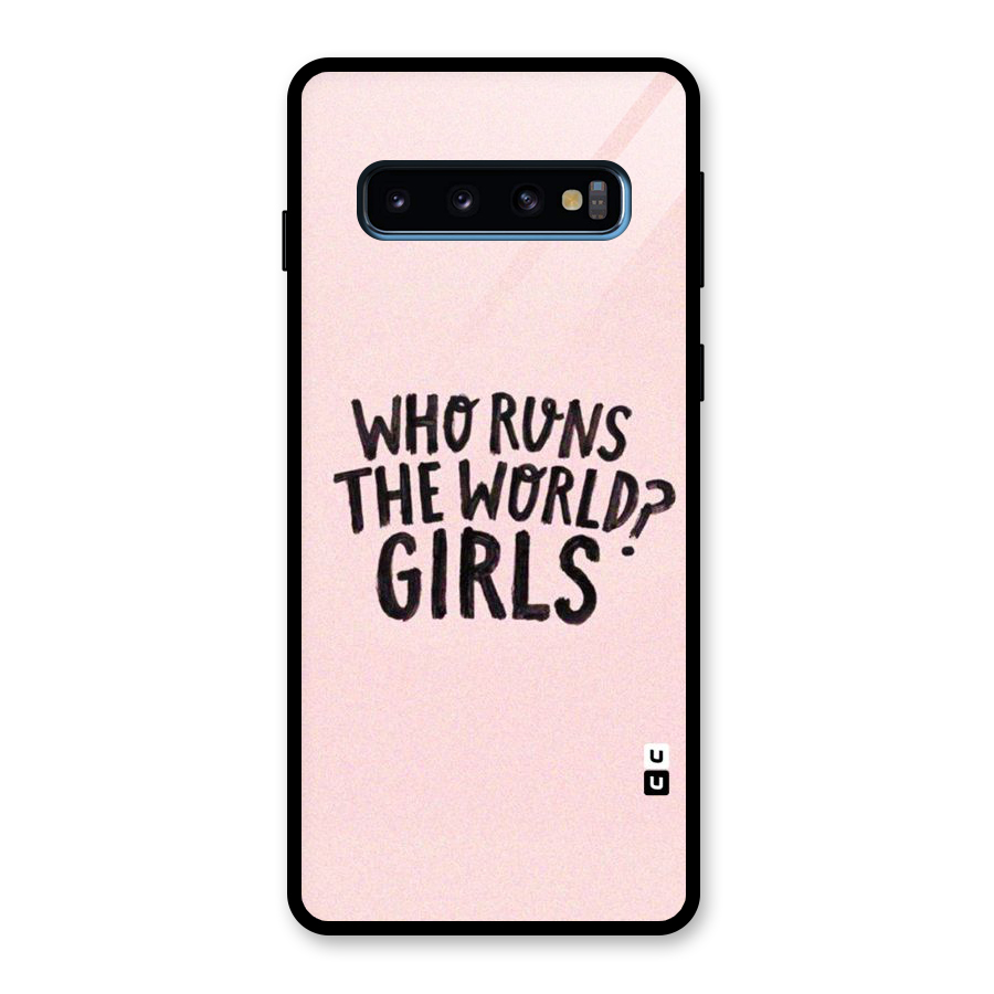 Girls World Glass Back Case for Galaxy S10