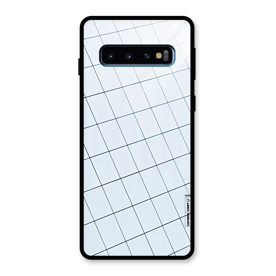 Glass Square Wall Glass Back Case for Galaxy S10