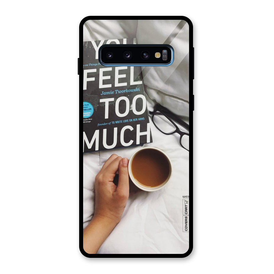 Good Reads And Coffee Glass Back Case for Galaxy S10