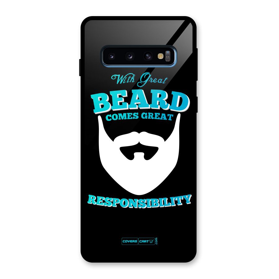 Great Beard Glass Back Case for Galaxy S10