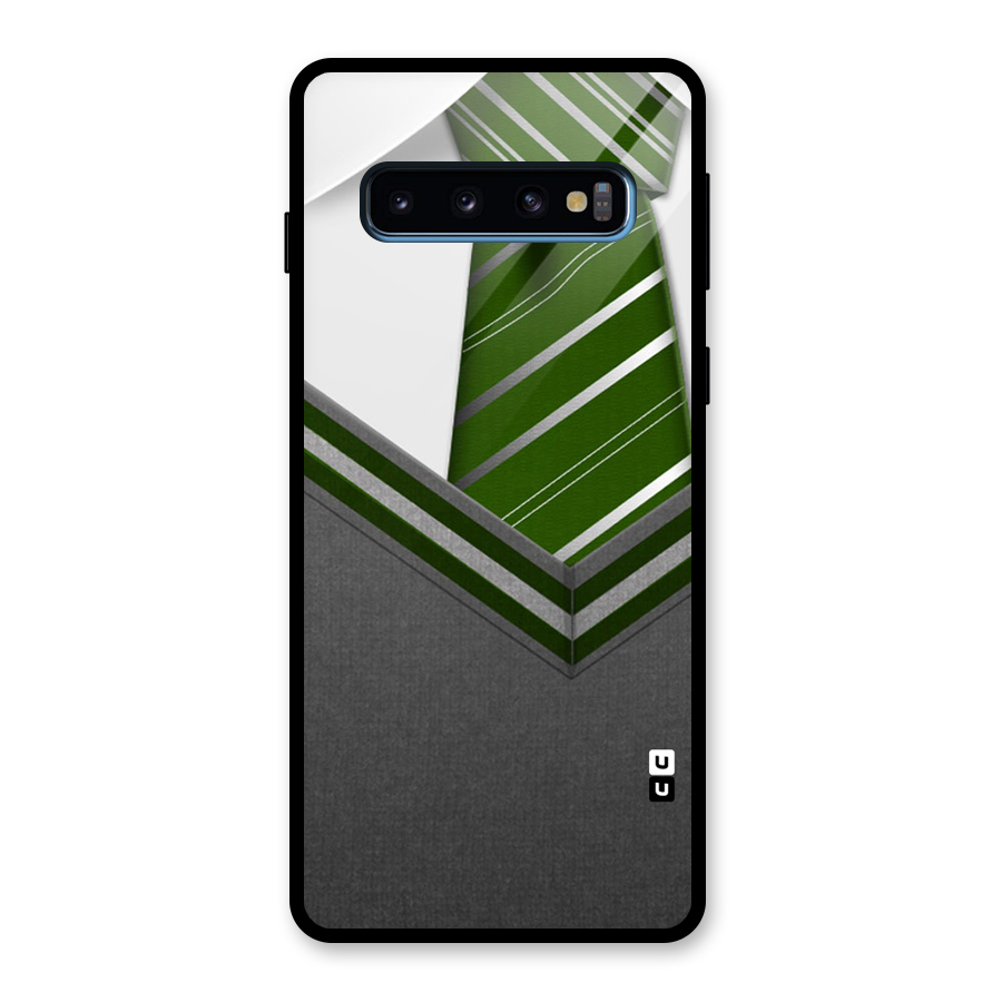 Grey Sweater Glass Back Case for Galaxy S10