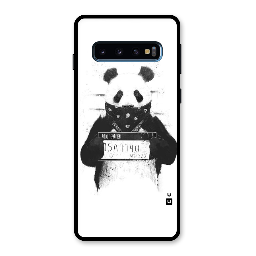 Guilty Panda Glass Back Case for Galaxy S10