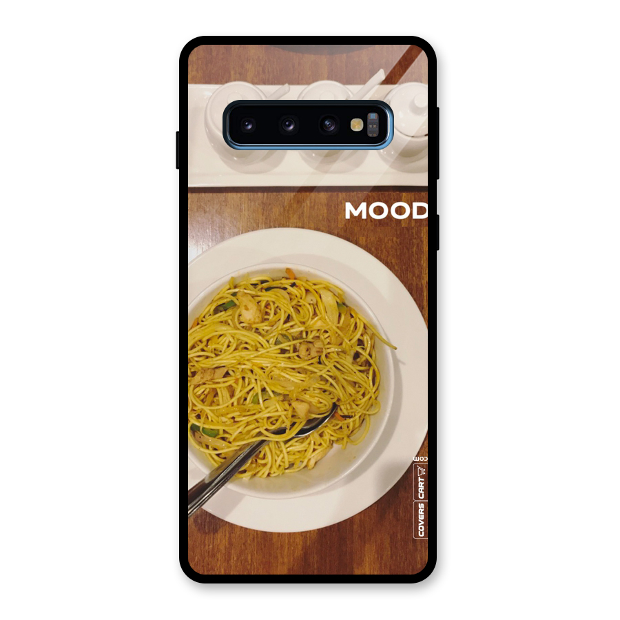 Hogging Mood Glass Back Case for Galaxy S10