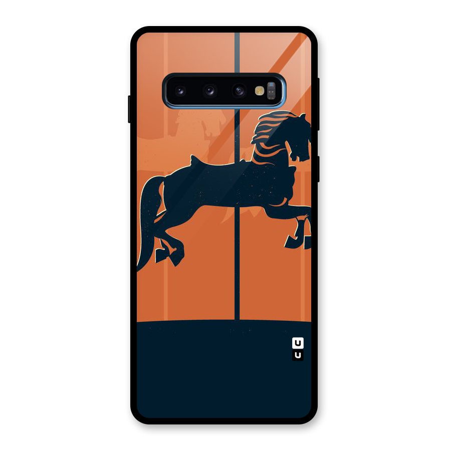 Horse Glass Back Case for Galaxy S10
