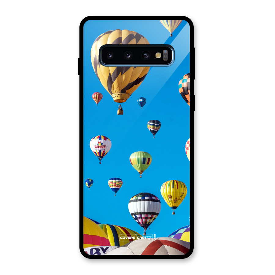 Hot Air Baloons Glass Back Case for Galaxy S10