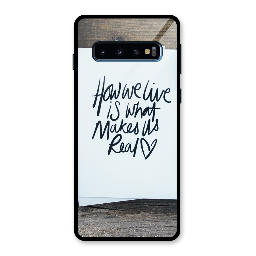 How We Live Glass Back Case for Galaxy S10