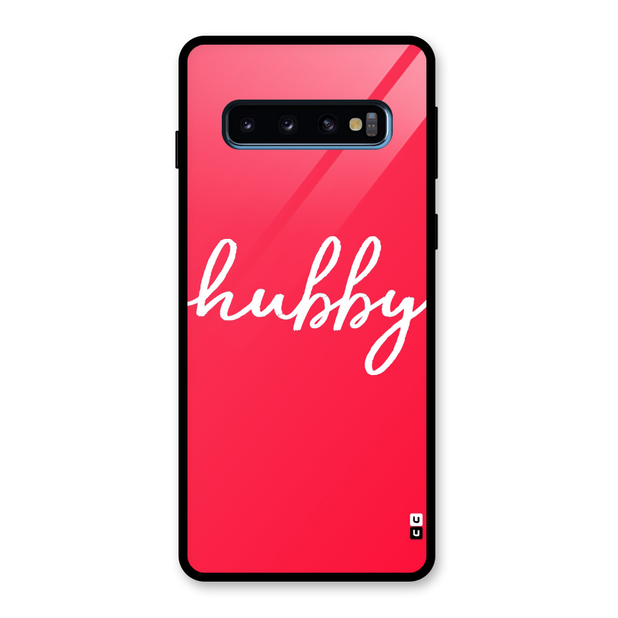 Hubby Glass Back Case for Galaxy S10