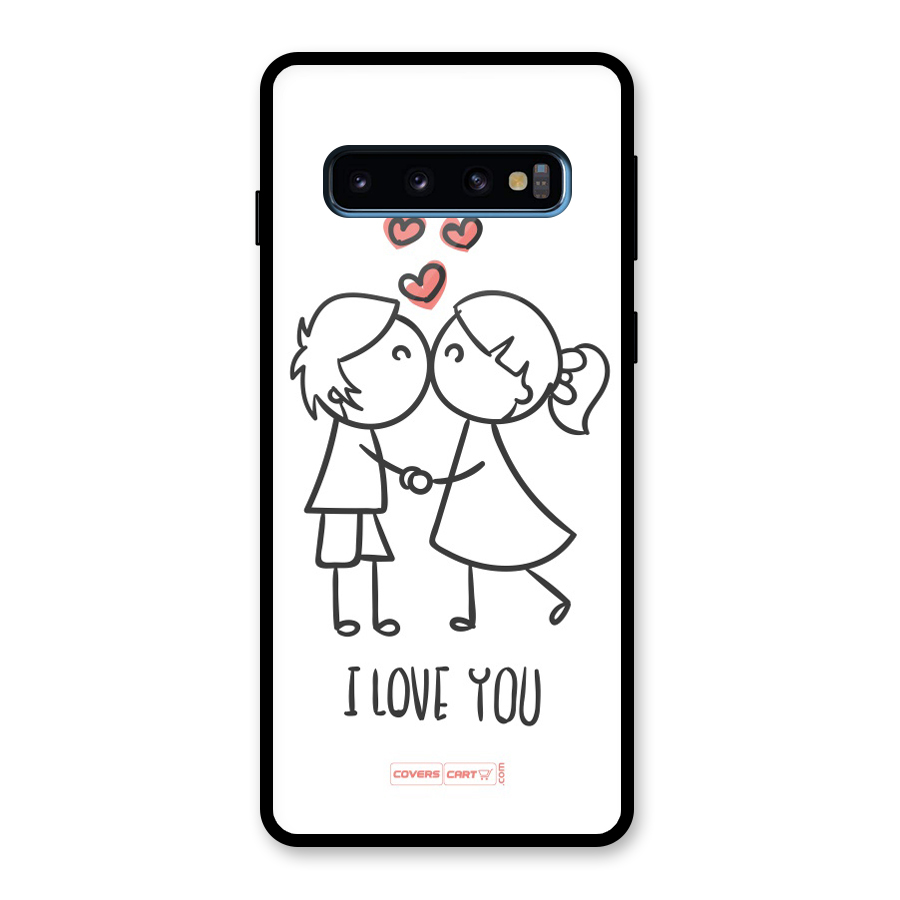 I Love You Glass Back Case for Galaxy S10