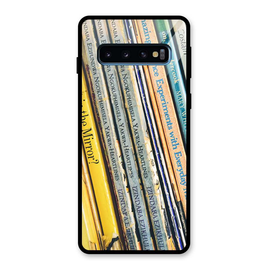 In Love with Books Glass Back Case for Galaxy S10