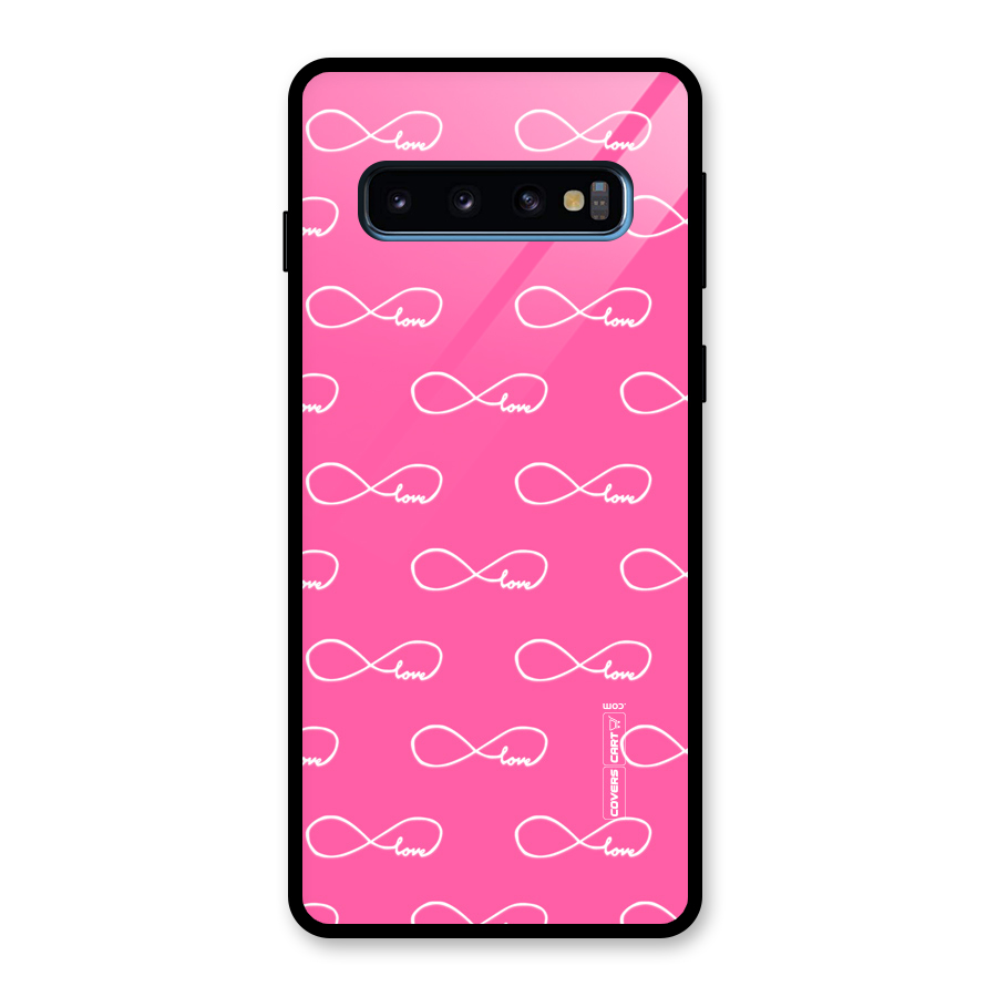 Infinity Love Glass Back Case for Galaxy S10