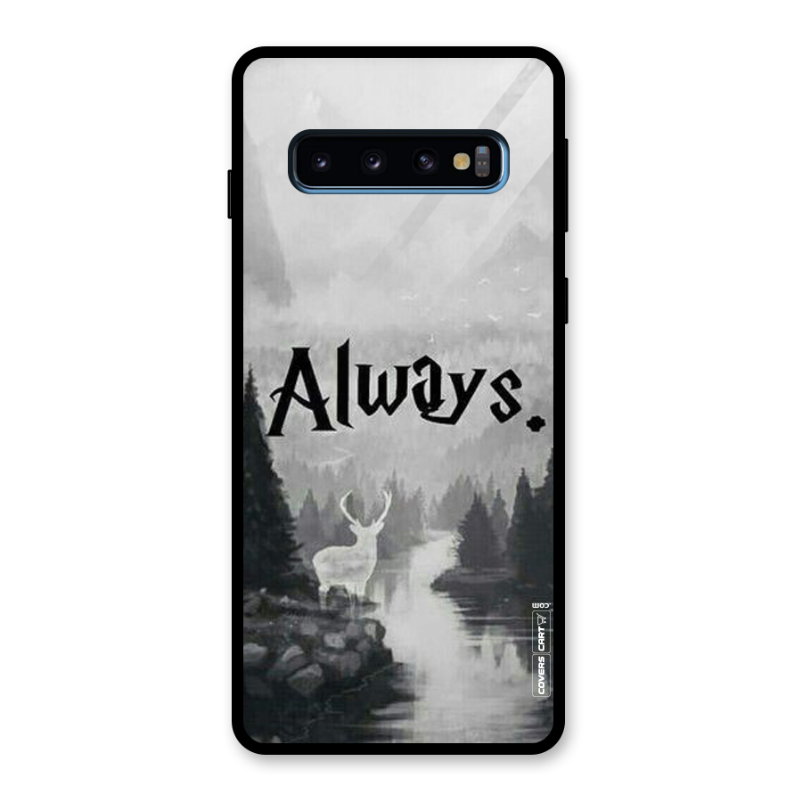 Invisible Deer Glass Back Case for Galaxy S10