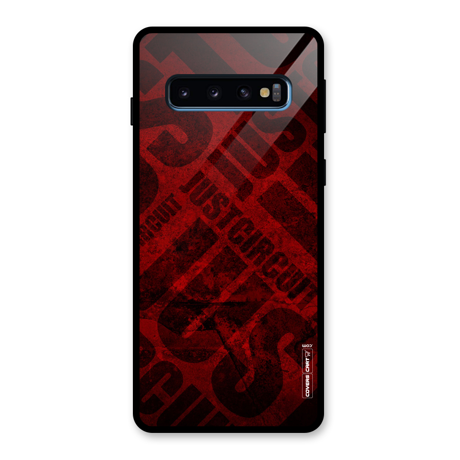 Just Circuit Glass Back Case for Galaxy S10