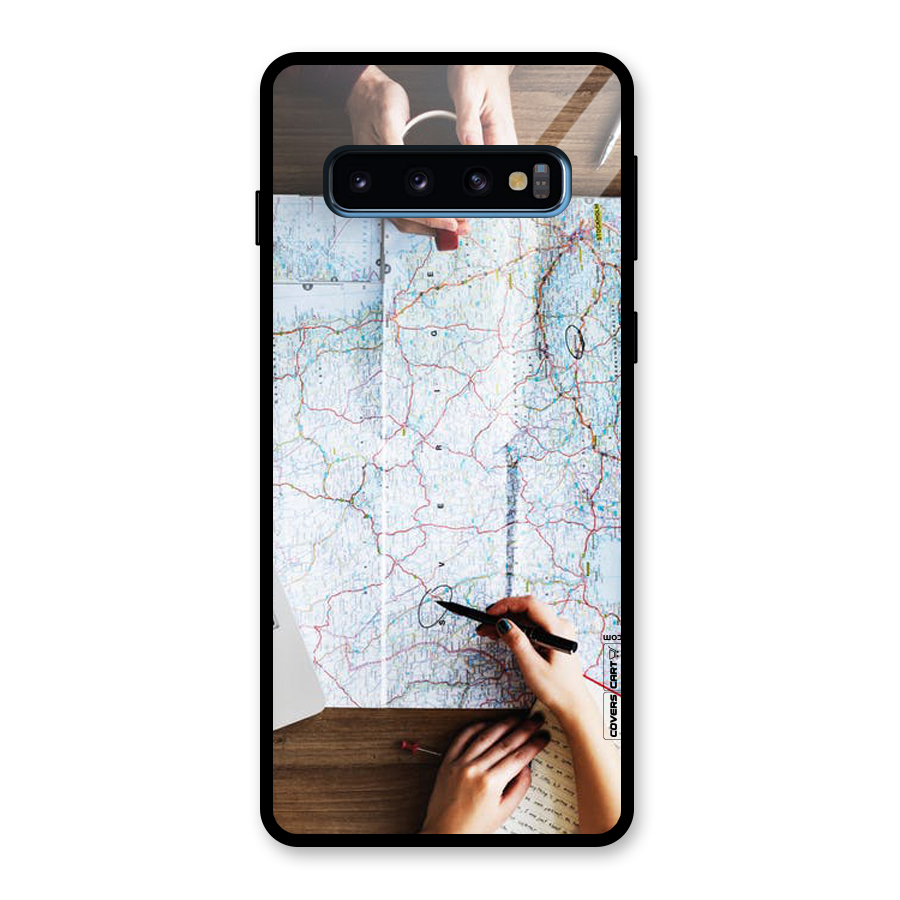 Just Travel Glass Back Case for Galaxy S10
