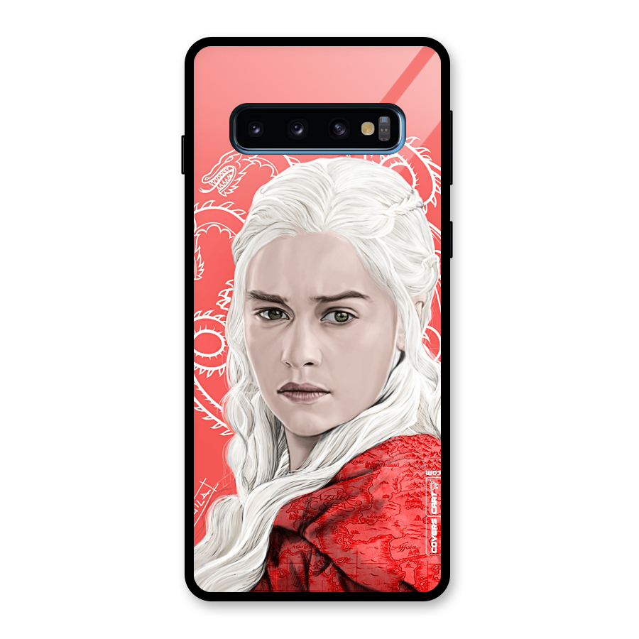 Khaleesi The Living Dragon Glass Back Case for Galaxy S10