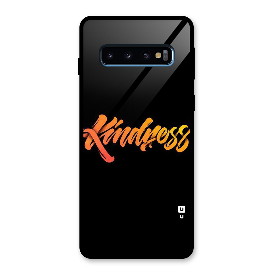 Kindness Glass Back Case for Galaxy S10