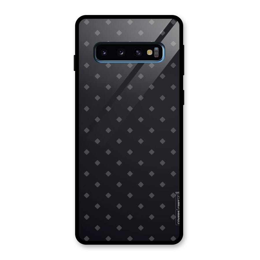 Lavish Diamond Pattern Glass Back Case for Galaxy S10